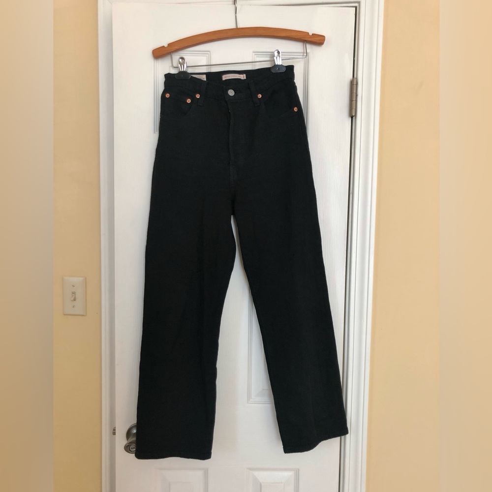Levi’s Ribcage Straight, Black Heart, size 26